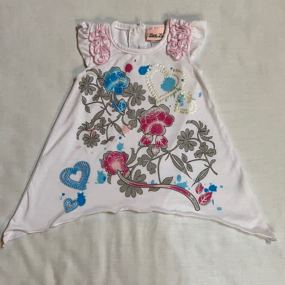 Little Lass floral top 12 months